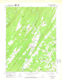 Capon Bridge 1965 topographic map thumbnail
