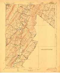 Capon Bridge 1923 topographic map thumbnail