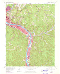 Charleston East 1957 topographic map thumbnail