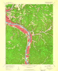Charleston East 1957 topographic map thumbnail