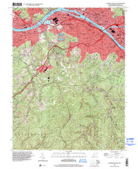 Charleston West 1996 topographic map thumbnail