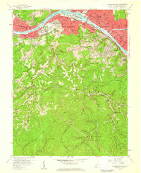 Charleston West 1958 topographic map thumbnail