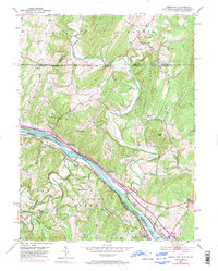 Cherry Run 1951 topographic map thumbnail