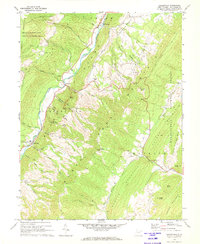 Circleville 1968 topographic map thumbnail