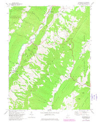 Circleville 1968 topographic map thumbnail