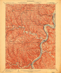 Clarington 1905 topographic map thumbnail