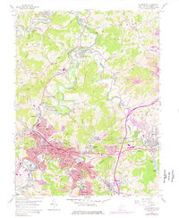 Clarksburg 1958 topographic map thumbnail