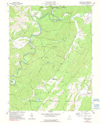 Clover Lick 1977 topographic map thumbnail