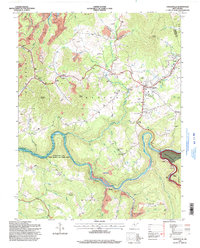 Craigsville 1995 topographic map preview