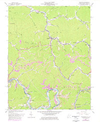 Delbarton 1963 topographic map thumbnail