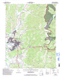 Elkins 1995 topographic map thumbnail