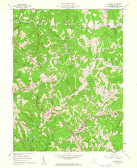 Ellenboro 1961 topographic map thumbnail