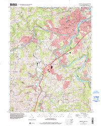 Fairmont West 1997 topographic map thumbnail