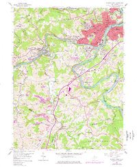 Fairmont West 1958 topographic map thumbnail
