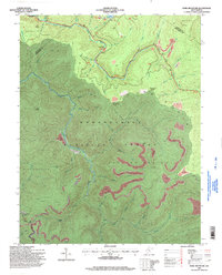 Fork Mountain 1995 topographic map thumbnail