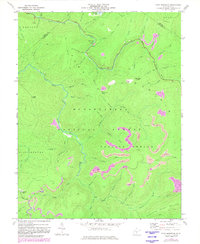Fork Mountain 1977 topographic map thumbnail