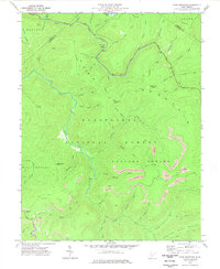Fork Mountain 1977 topographic map thumbnail
