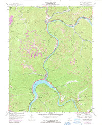 Gauley Bridge 1969 topographic map thumbnail