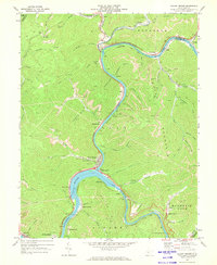 Gauley Bridge 1969 topographic map thumbnail