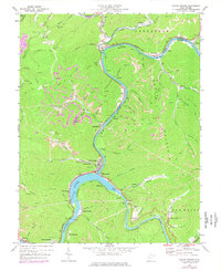 Gauley Bridge 1969 topographic map thumbnail