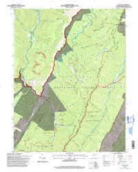 Glady 1995 topographic map thumbnail