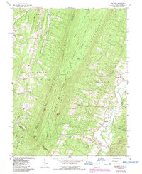 Glengary 1965 topographic map thumbnail