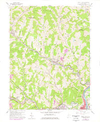 Grant Town 1960 topographic map thumbnail