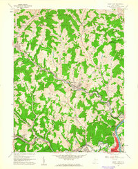 Grant Town 1960 topographic map thumbnail