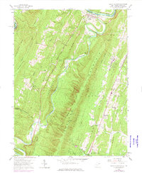 Great Cacapon 1958 topographic map thumbnail
