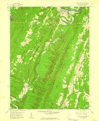 Great Cacapon 1958 topographic map thumbnail
