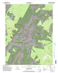 Green Bank 1995 topographic map thumbnail