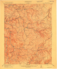 Hacker Valley 1915 topographic map thumbnail
