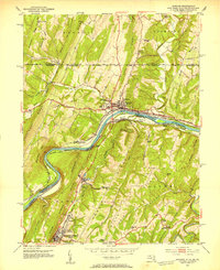 Hancock 1951 topographic map thumbnail
