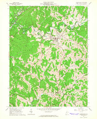 Harrisville 1964 topographic map thumbnail