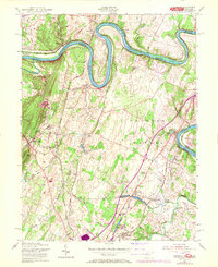 Hedgesville 1955 topographic map thumbnail