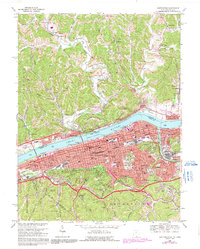 Huntington 1968 topographic map thumbnail