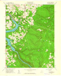 Lake Lynn 1960 topographic map thumbnail