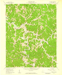 Lavalette 1957 topographic map thumbnail