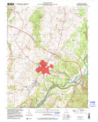 Lewisburg 1998 topographic map thumbnail