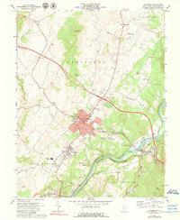 Lewisburg 1972 topographic map thumbnail