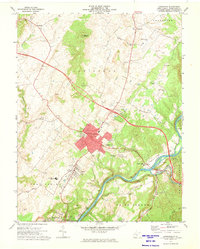 Lewisburg 1972 topographic map thumbnail
