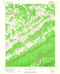Lindside 1965 topographic map thumbnail
