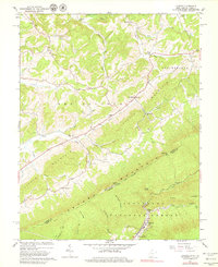 Lindside 1965 topographic map thumbnail