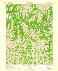Majorsville 1959 topographic map thumbnail