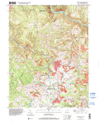 Masontown 1997 topographic map thumbnail