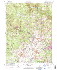 Masontown 1960 topographic map thumbnail