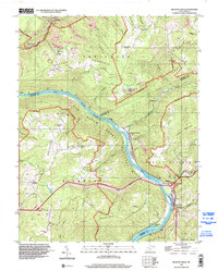 Meadow Creek 1996 topographic map thumbnail