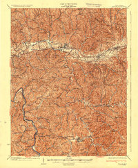 Milton 1935 topographic map thumbnail