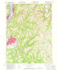 Moundsville 1960 topographic map thumbnail