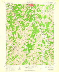 Mount Clare 1961 topographic map thumbnail